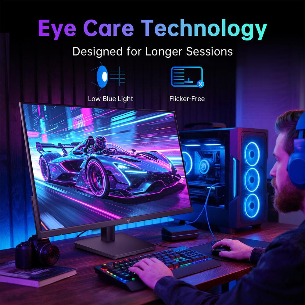 KTC H24B9S-2 23,8" 144Hz Gaming-Monitor, Schnelles IPS FHD 1080p, 113% sRGB, Blaulichtreduziert, VESA-montierbar, HDMI/VGA, Homeoffice & Gaming-Display