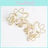 Minimalist Modern Alloy Geometric Face Outline Earrings Accessories Fashionable