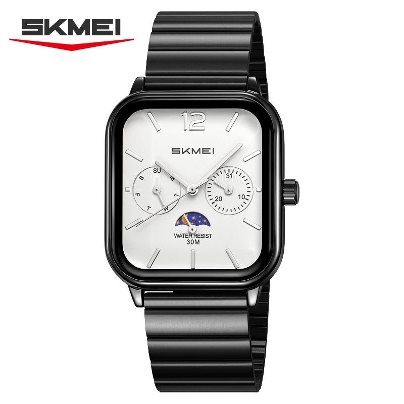 Fashion Waterproof Time Clock Wristwatches Business Movement Quartz Watches For Men Women Dress Watch Square Dial