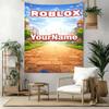 Roblox Custom Your Name Wall Decor Tapestry Art For Pet Memorial Birthdaywedding Party Backdrop Family Gift