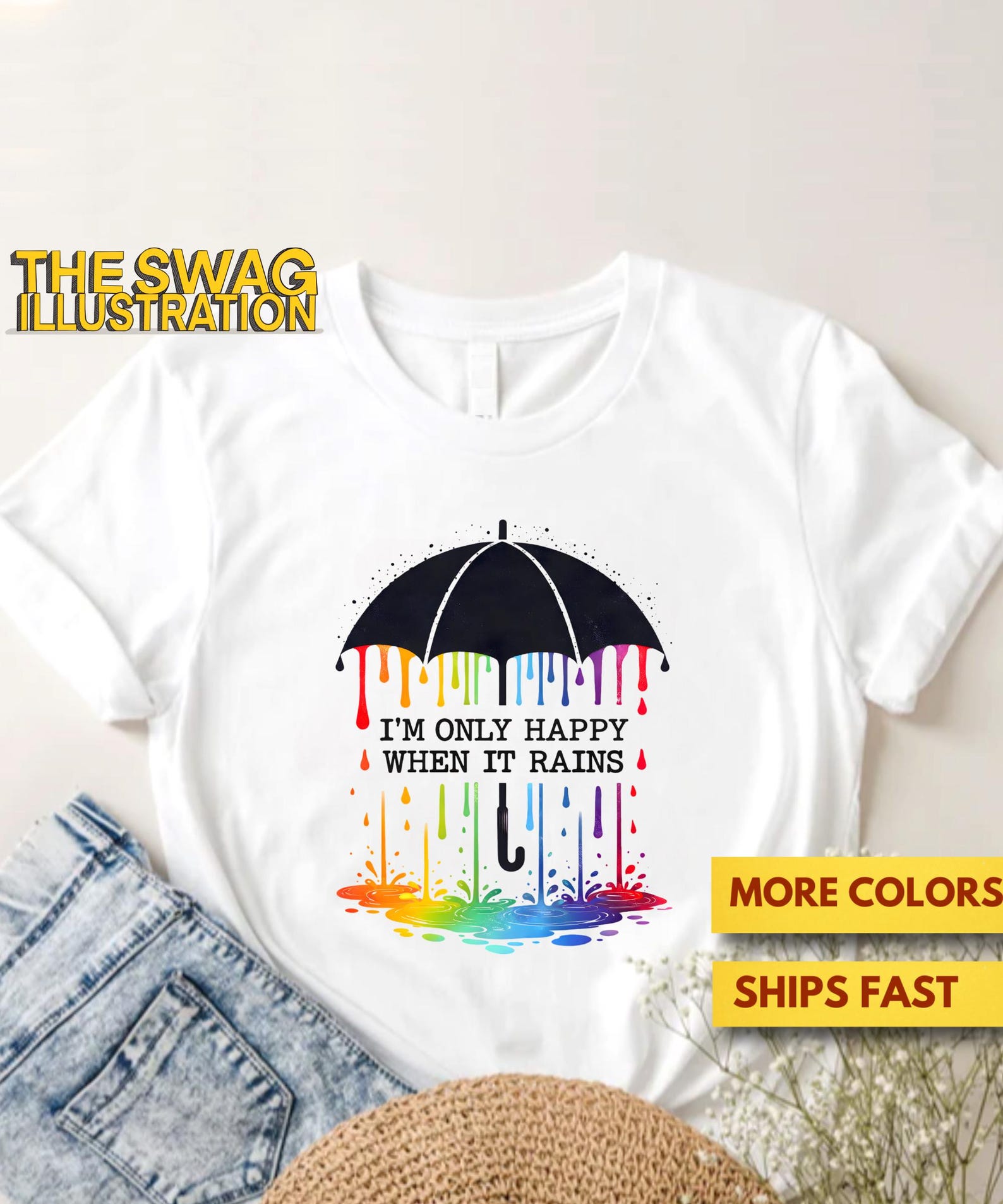 Only Happy When It Rains Garbage Shirt, 1990s Garbage Band Shirt, Rock Band Lovers GifT shirt, Music Lovers Shirt, Ultra Soft Premium Tee M