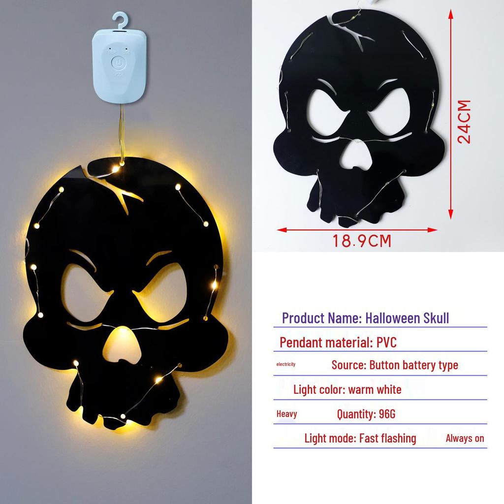 Halloween Pumpkin Ghost Hanging Lights for Indoor Wall & Window Decoration