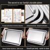 Zhaoran 304 Stainless Steel Rectangular Serving Tray