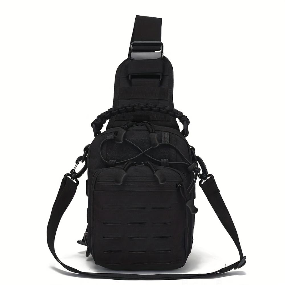 Geantă de umăr rezistentă la uzură pentru sporturi în aer liber, cu compartimente multiple, Geantă crossbody durabilă cu capacitate mare pentru camping, antrenament și drumeții în aer liber
