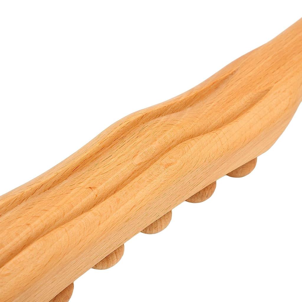 Snevad 20 Beads Gua sha Wood Stick Tools Wooden Therapy Massage Tools for Body Shaping for Body Shaping Lymphatic Drainage Massager Back Massage