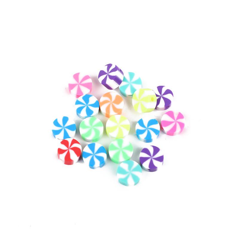 Diy Polymer Clay Soft Ceramic Beads, Round Soft Ceramic Beads Handmade Jewelry Accessories