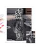 Ölgemälde Wilder Tiger Persönlichkeit DIY Vollbohrer Diamant dekorative Malerei