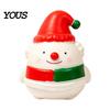 Slow Rebound Squeeze Toy Christmas Snowman Toy, Stress Relief Cute Fidget Holiday Themed Sensory Items Figurine, Stocking Stuffer Party Favor,