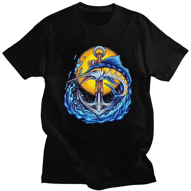 

Custom Male Dive Diver Scuba Diving Anchor T Shirt Short Sleeves Cotton Tshirts T-shirt Casual Tees Loose Fit Clothing - Men ... S разноцветный