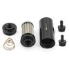 Aluminum OD 2inch Fuel Filter E85 Stainless Steel Filter With 100 Microns Steel Element AN6 AN8 AN10 9MM Adaptor Fittings