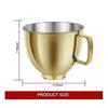 5 QT Stainless Steel Mixer Bowl for KitchenAid Gold
