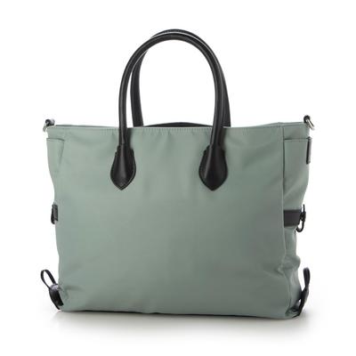 Tote Nylon X Recycled Hook Size Light Green [Isaac] Bag, Leather, 2-way Tote, S, Women's, (82)