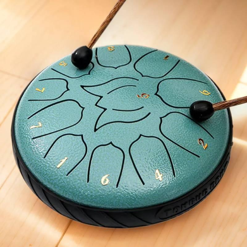 Notes 11 Rain Chime Drum Steel Tongue Drum Music Instrument Tool Educational