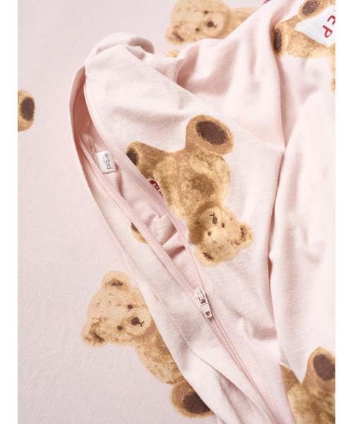 Gelato Pique Sleep Bear Pattern Set PSGG244831PNKS 2-Piece (Single)