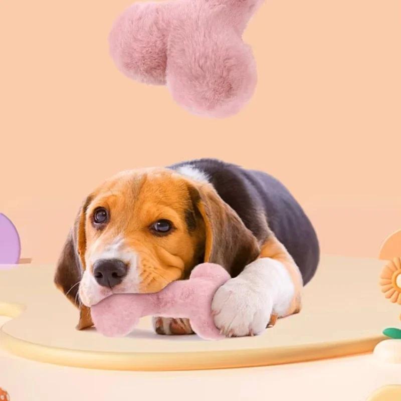 Dog Toys Bone Design Pet Plush Toy Dog Interactive Toys Cat Kitten Puppy Chewing Grinding Teeth Toy Pet Supplies