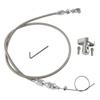 36'' Throttle Cable For Chevy Chevrolet LS1 Swap Conversion Stainless 4.8L 5.3L 6.0L 5.7L Engine 1999-2007 Silver