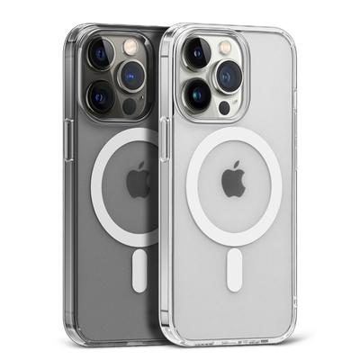 For Apple11 Clear for Magsafe Magnetic Wireless Charging Case for IPhone 14 13 12 11 Pro Max Mini X XS XR 7 8Plus SE2022 Hard Acrylic Protection Cover