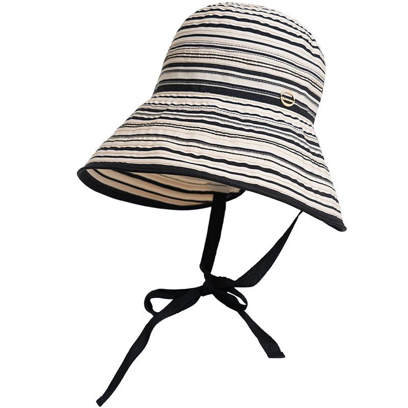 Kameng Women s Striped Large Brim Sun Hat 58cm