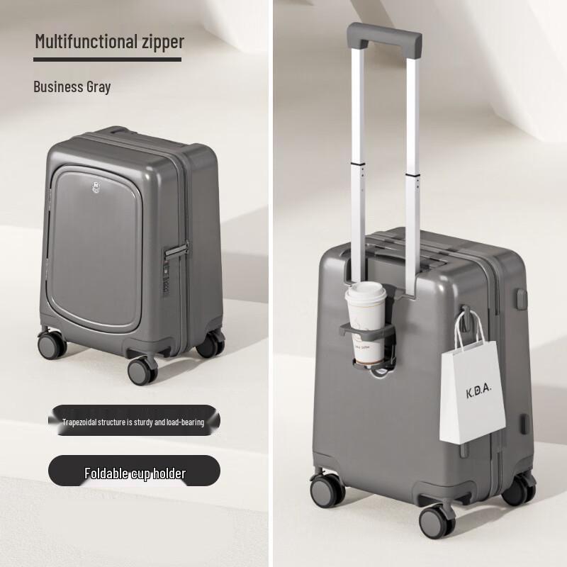 Kuai Chi Premium Front-Opening PC Hardside Luggage 24 inches