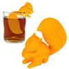 Food Grade Squirrel Tea Strainer Squirrel Shape Silicone Tea Strainer  Tea Brewing