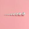 Sterling Silver Cat's Eye Sparkle Beads for DIY Bracelets, Necklaces, and Weaving Accessories