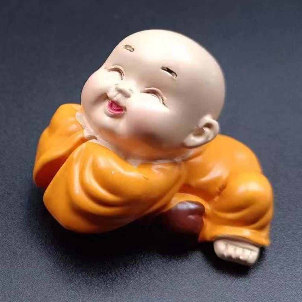 Cute Buddha Ornaments DIY Small Monk Sculpture Mini Buddha Figurine  Home Desktop Decor