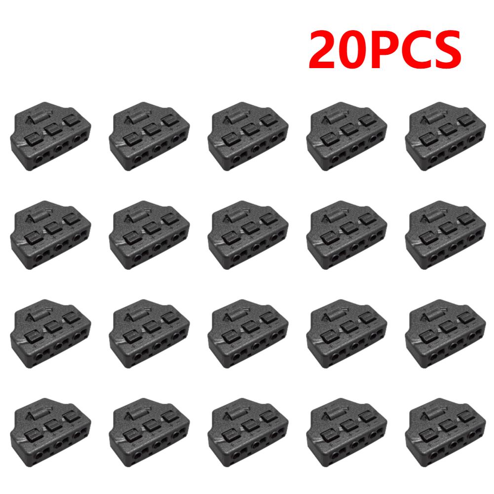 5-20Pcs Port Sharing Box 3/6 Ports Distribution Railway Train Layout Parallel Connector Line Connection Terminal Splitter Parts