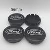 KLYD4 NEW 4pcs 3D for 54mm 56mm 60mm 68mm Ford Car emblem Wheel hub Center Cap Badge covers sticker Decal styling auto Accessories