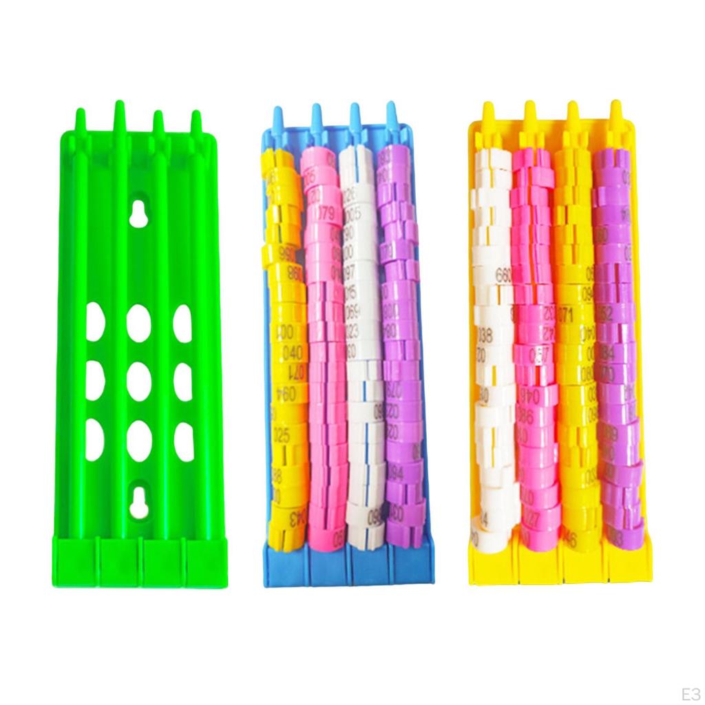 Birds Parrot Leg s Holder Band Rack 4 Row Storage