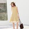 Chuyu Lyocell V-Neck Sleeveless Midi Dress