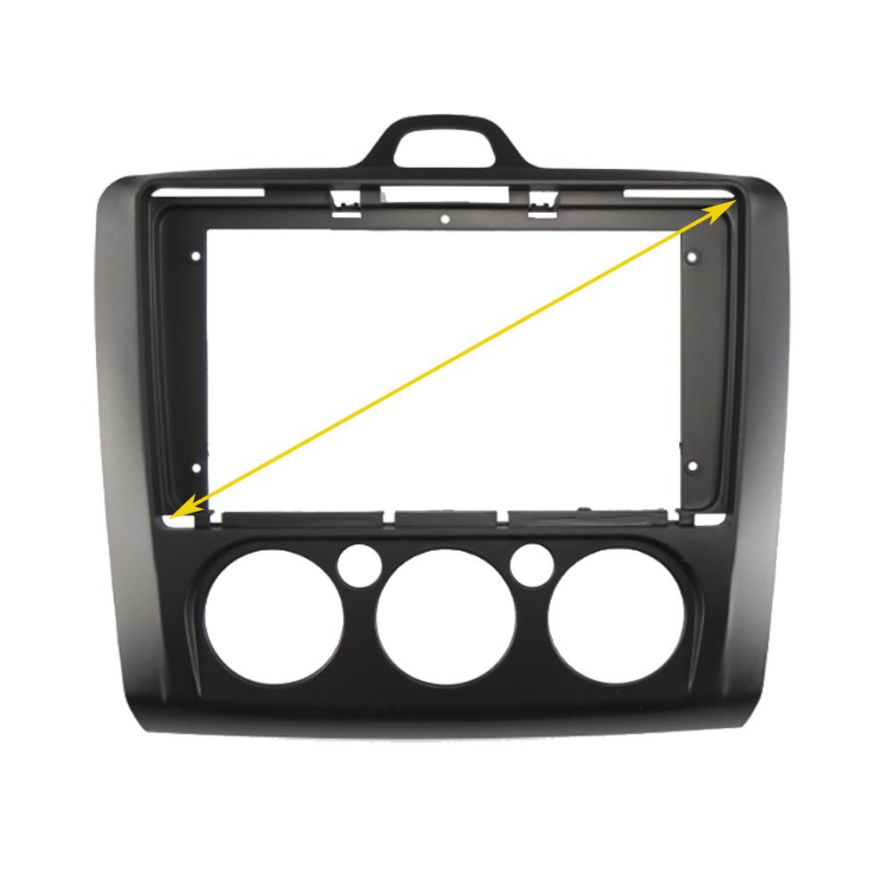 

9-дюймовый 2 Din автомобильный радиоприемник, лицевая панель, монтажная рамка для Ford Focus 2 MK2 2004-2011, монтажная накладка, рамка, рамка 9 INCH