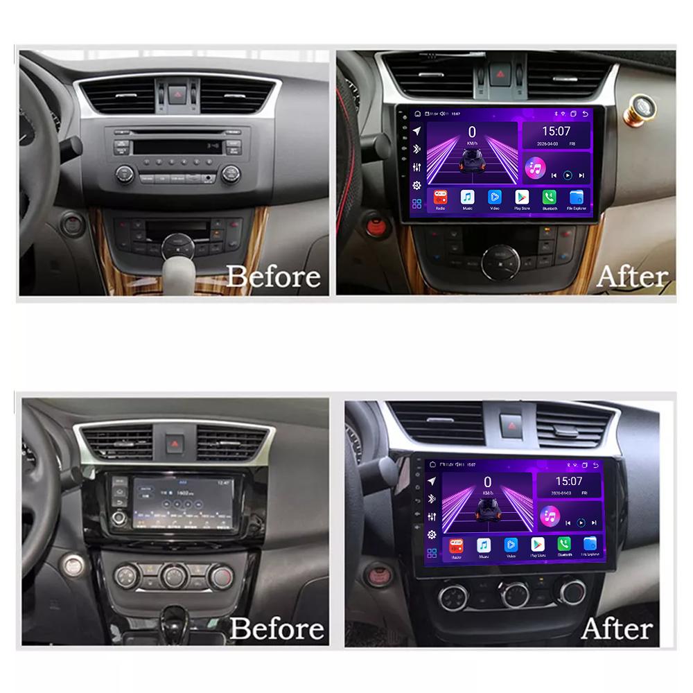 Android Car-Play Car Radio For Nissan Sylphy B17 Sentra 2012-2018 Multimedia Player Head Unit Stereo GPS Navigation BT WIFI,8 CORE ,2+32GB