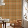 Autumn Plaid Wallpaper Gold, Orange and Ochre 50x1000