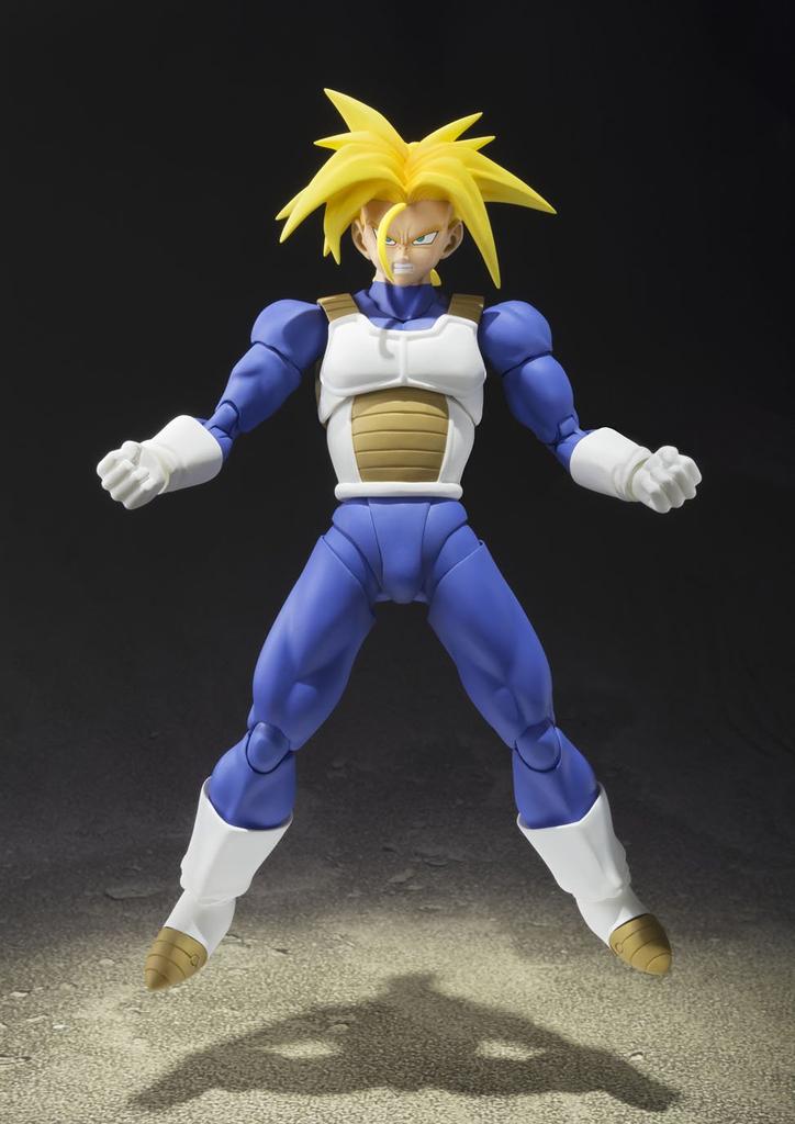 TAMASHII NATIONS Dragon Ball Z Super Saiyan Approximately PVC Action Figure S.H.Figuarts Trunks, 140mm, & ABS, Pre-painted [Used]