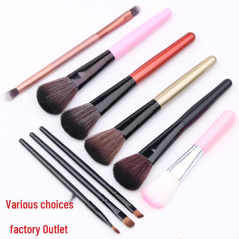 Multi-Use Makeup Brush: Loose Powder, Blush, Eyebrow, Eyeshadow, and Powder Brush
