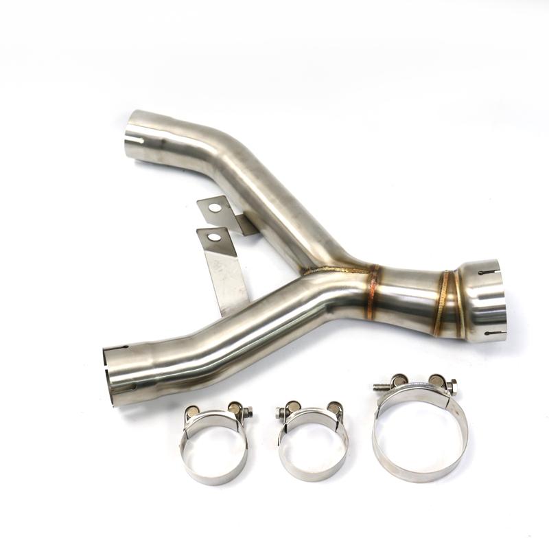 Kawasaki Z1000 Motorcycle Exhaust Muffler Modified For Kawasaki Z1000 Ninja1000 2010-2020 Exhaust Pipe Middle Section silvery