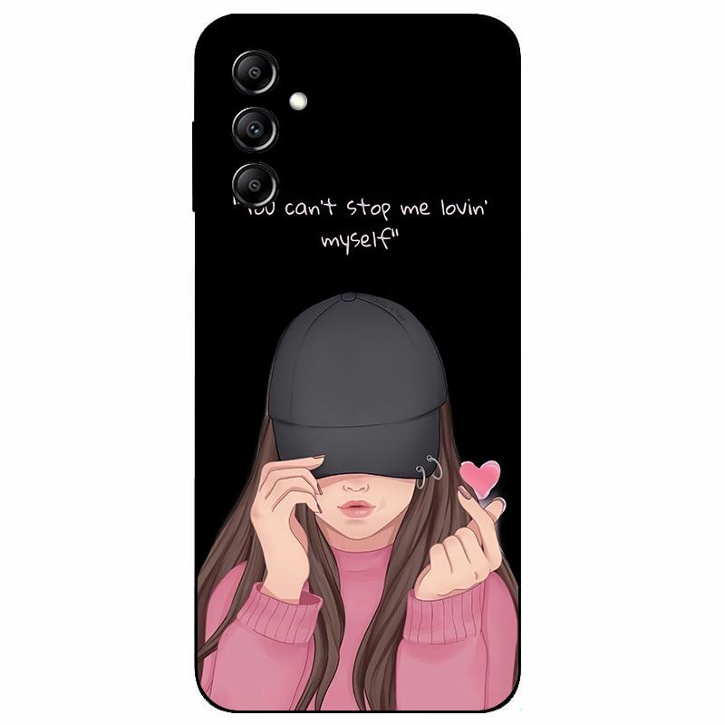 For Samsung A14 4G A 14 M14 5G Case Painted TPU Soft Silicone Black Funda for Samsung Galaxy A14 A145F Bumper GalaxyA14 M 14 Bag