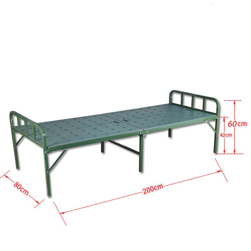Portable Steel Frame Folding Single Bed