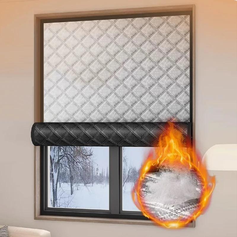 Waterproof and Windproof Cotton Curtains Window Sunshade Curtains Winter Sealing Cold and Frost Resistant Film