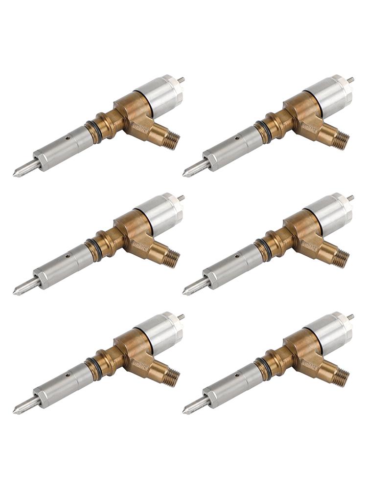 6PCS Fuel Injectors 3264700 Fit for Caterpillar C6 C6.4 Fit for CAT 320D Excavator