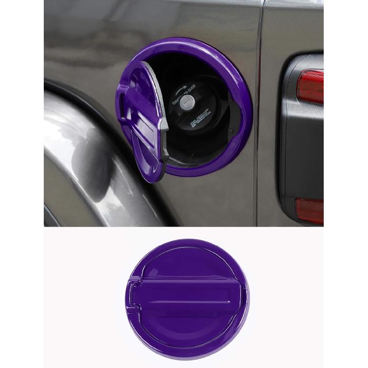 Savadicar Chrome Fuel Door Trim for Jeep Wrangler JL JLU 4xe & Gladiator JT 2018-Present – Exterior Gas Cap Accent Styling Cover Accessory