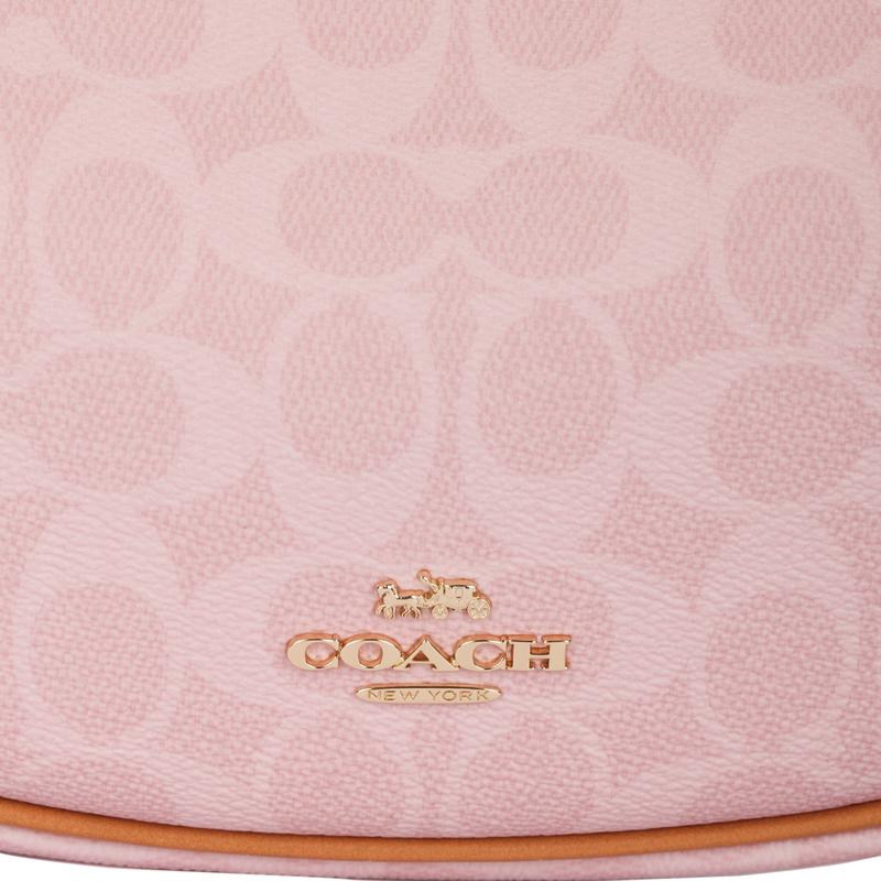 Coach Borsa a tracolla San Valentino Esclusiva CARMEN Crossbody 20 Tracolla Regolabile Stampa Moda Fiore a Mezzaluna Tela Rivestita Media Donna
