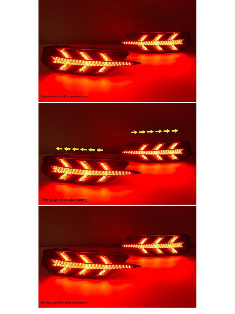16-21 Tenth Gen Civic LED Rear Bumper Warning Lights for Modification