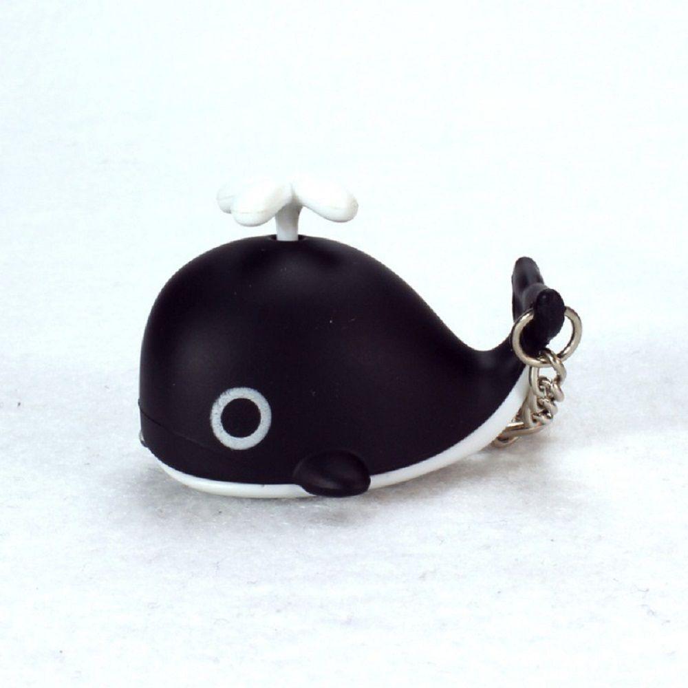Cute Sea Whale Sounds Light Keychain Cartoon Animal Creative Key chain For Small Gift