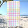 Soft P-Pastel Grids Towel Beach Towel Oversized Super Absorbent Soft Swim Beachtowels For Men, Women