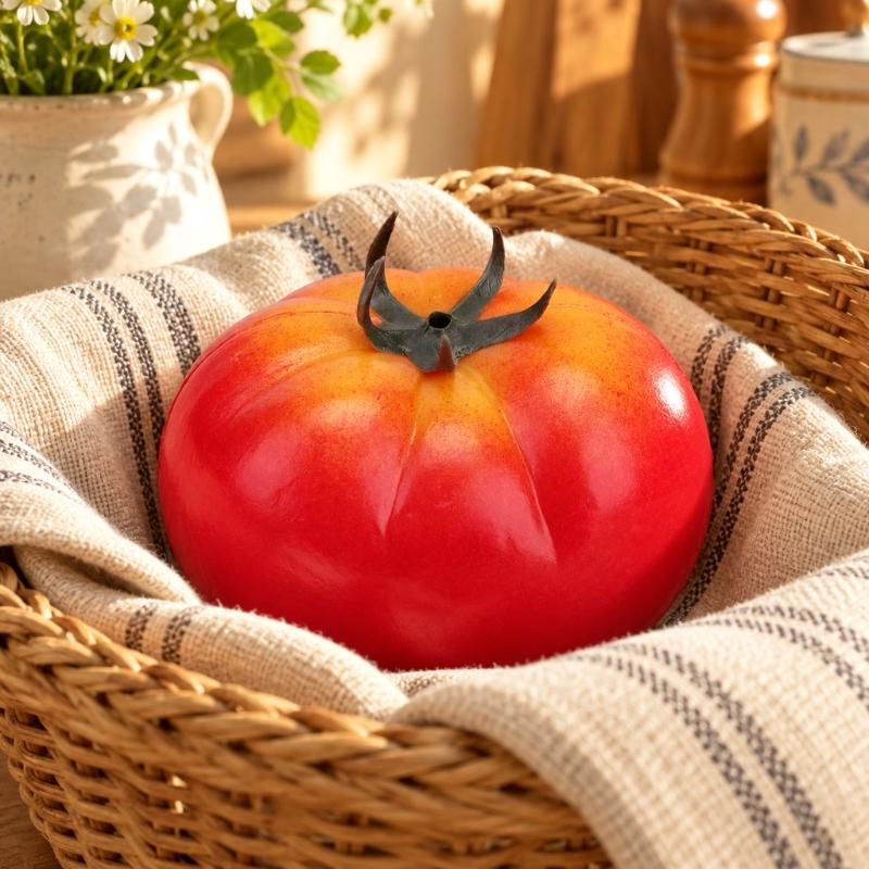 Artificial Tomato Decoration Simulation Vegetable Model for Fall Harvest Basket Display, Window Styling, and Photography Arrangements