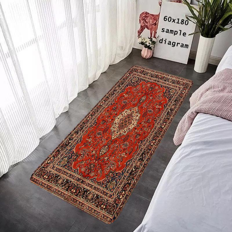 Hallway Door Mats Interior Foot Rug Persian Style Welcome Floor Mat for Entryway Rectangle Carpet Kitchen Rugs Fluffy Home Decor