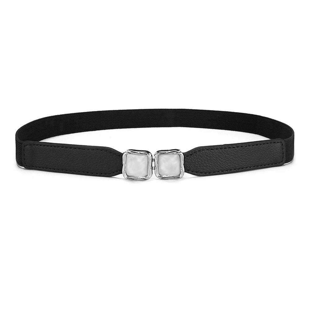 Thin Metal Hook Buckle Waistband Adjustable Elastic Waist Seal  For Women Lady Girl Bridal