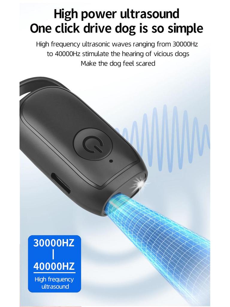High-Power Ultrasonic Dog Repeller Anti-Barking Outdoor Training Device