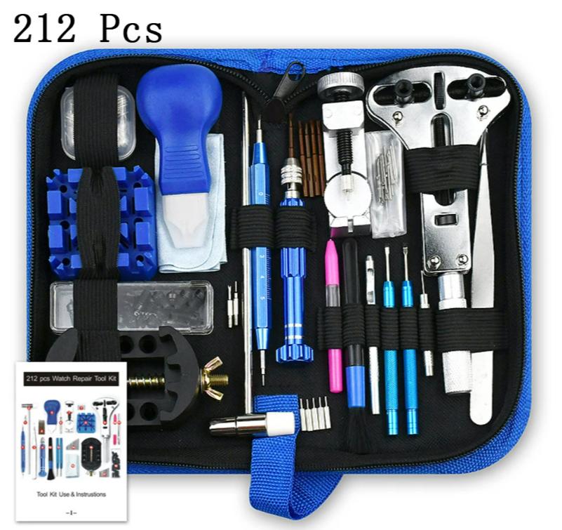 147pcs,212pcs Watch Repair Tool Set Repair Disassembly Clock Repair